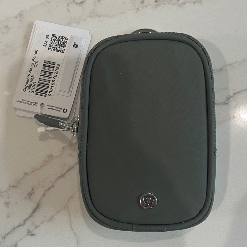 Lululemon Gray Mini Pouch, new